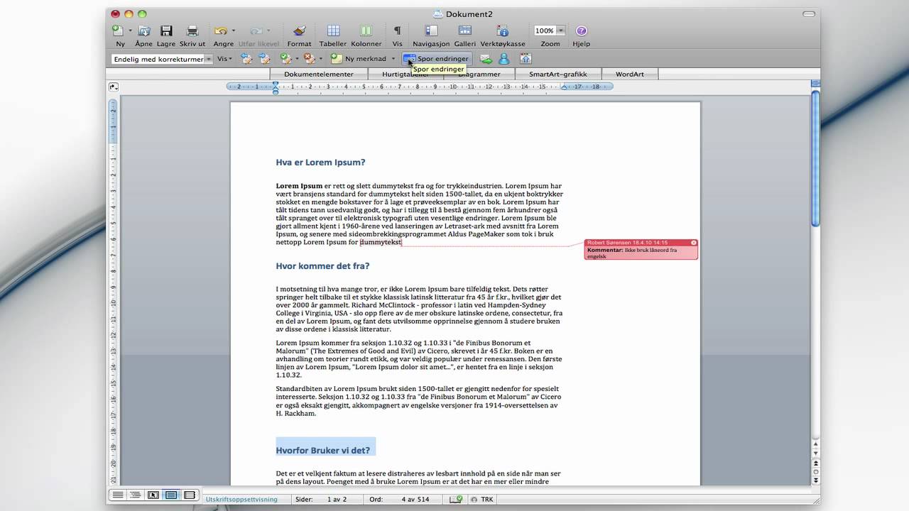 adding a new page to word for mac 2008 document
